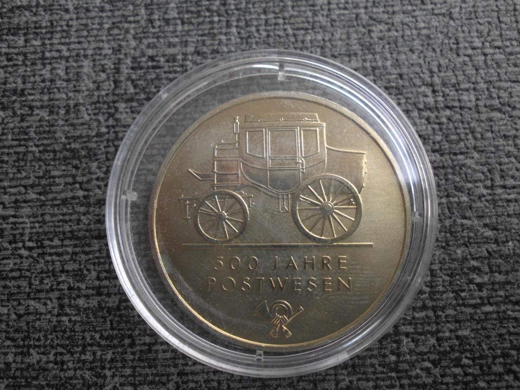 DDR - 5 Mark 1990 - 500 Jaar Post, Verzenden, Duitsland, Losse munt