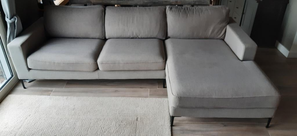 Hoeksalon/-zetel, Huis en Inrichting, Ophalen, 250 tot 300 cm, 100 tot 125 cm, Stof