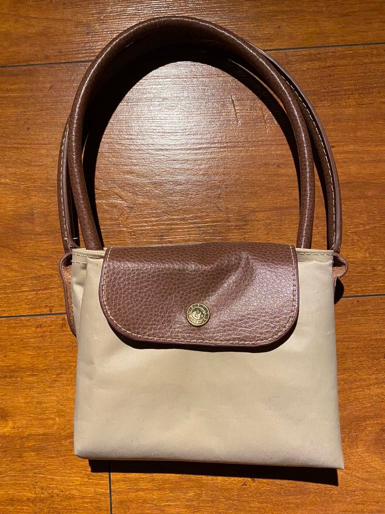 Sac longchamp pliable, Handtassen en Accessoires, Tassen | Damestassen, Ophalen of Verzenden, Gebruikt, Beige, Handtas