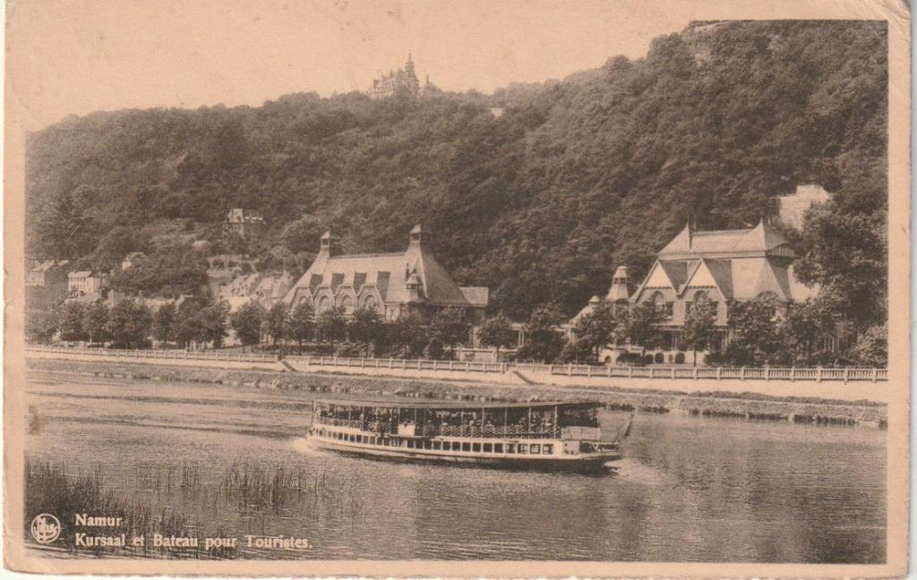 NAMUR KURSAAL ET BATEAU POUR TOURISTES 1953 CPA, Enlèvement ou Envoi, 1940 à 1960, Affranchie, Namur