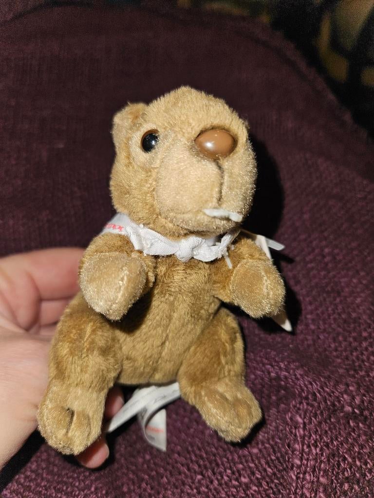 Mini knuffel bever (sleutelhanger), Ophalen of Verzenden