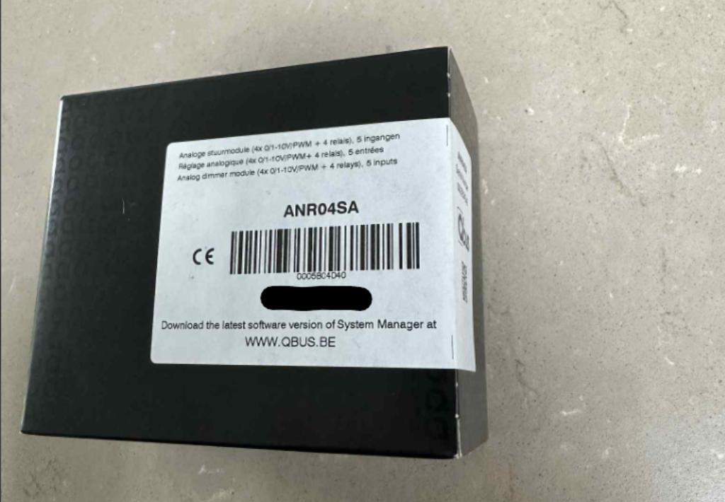 QBUS Analoge Stuurmodule ANR04SA, Doe-het-zelf en Bouw, Elektriciteit en Kabels, Ophalen, Nieuw, Overige typen