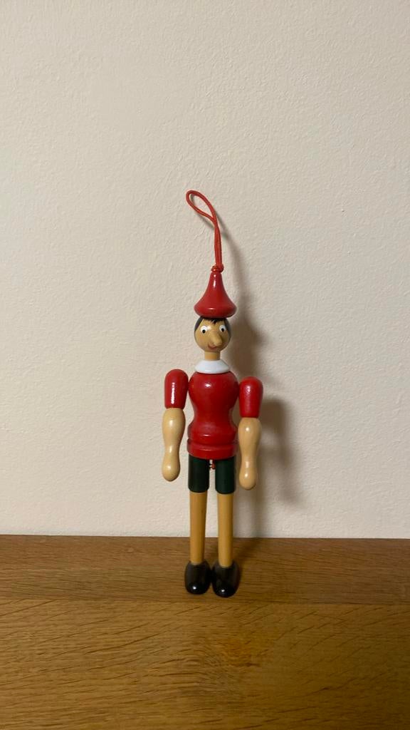 Ancien Pinocchio articulé en boîs hauteur 21 cm