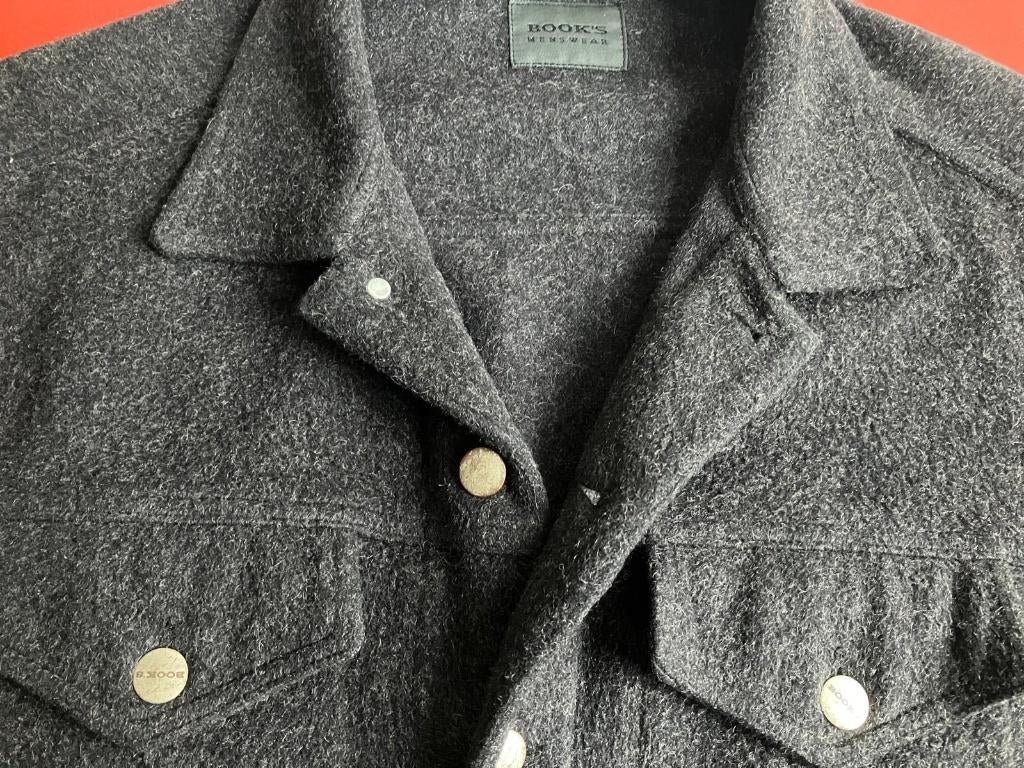 veste d'hiver Books compacte centrée en laine /M Medium, Enlèvement ou Envoi, Porté, Taille 38/40 (M), Gris