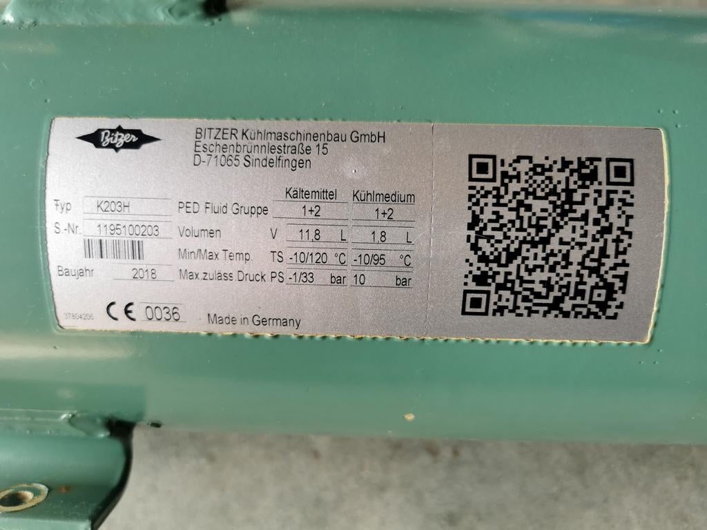 Bitzer watergekoelde condensor, Ophalen, Zo goed als nieuw