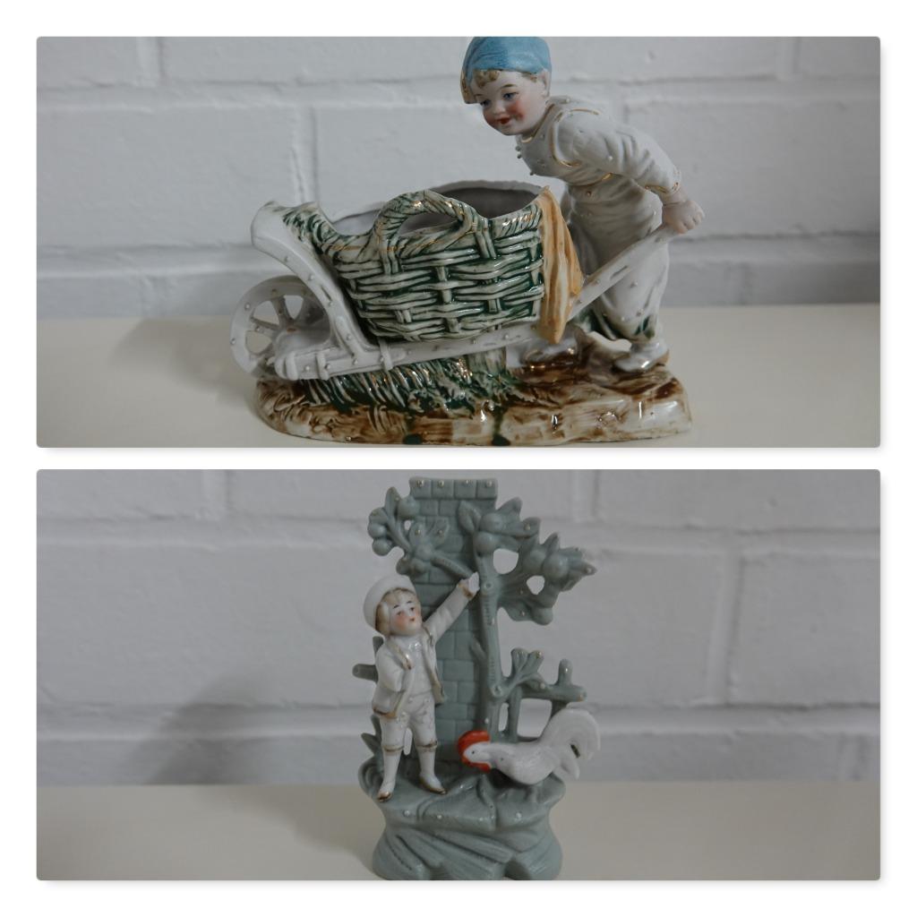 2 oude beeldjes in bisquit, Enlèvement ou Envoi