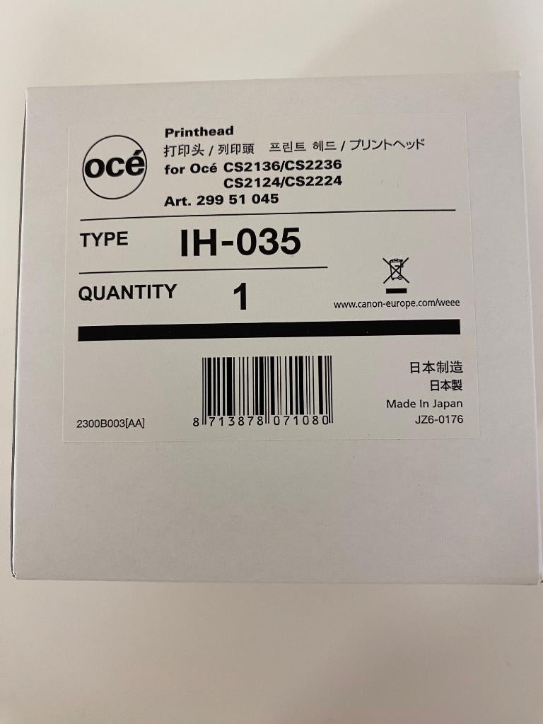PRINTKOP IH-035 VOOR OCE/CANON PLOTTER CS2136-CS2236, etc.., Enlèvement ou Envoi, Neuf, Autres types, Oce