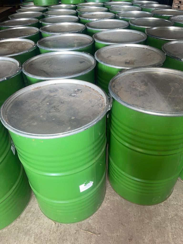 Bidon en metal 220l. Avec couvercle en cerclage. LIVRAISON, Jardin & Terrasse, Barils de pluie, Bois, Avec robinet, Enlèvement ou Envoi