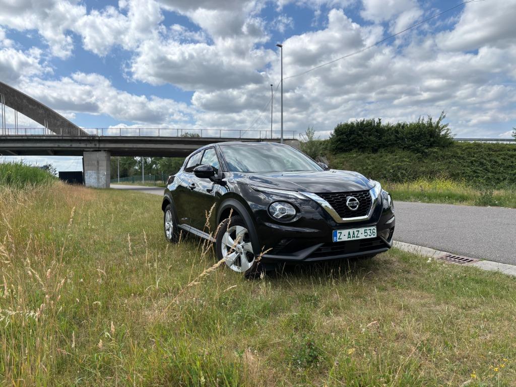 NISSAN JUKE 1.0 BENZINE AUTOMAAT FULL OPTION, Testrit aan huis, 1290 kg, 109 g/km, Leder en Stof