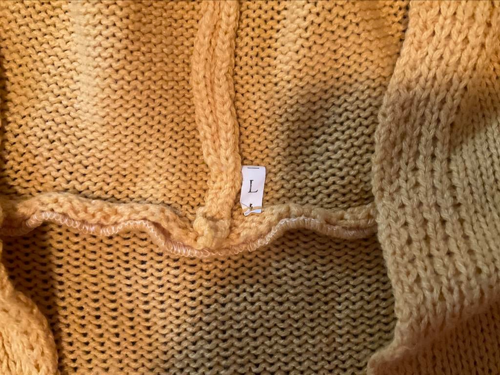 Okergele trui, geen merk, maat L, Ophalen of Verzenden, Zo goed als nieuw, Maat 42/44 (L), Geel