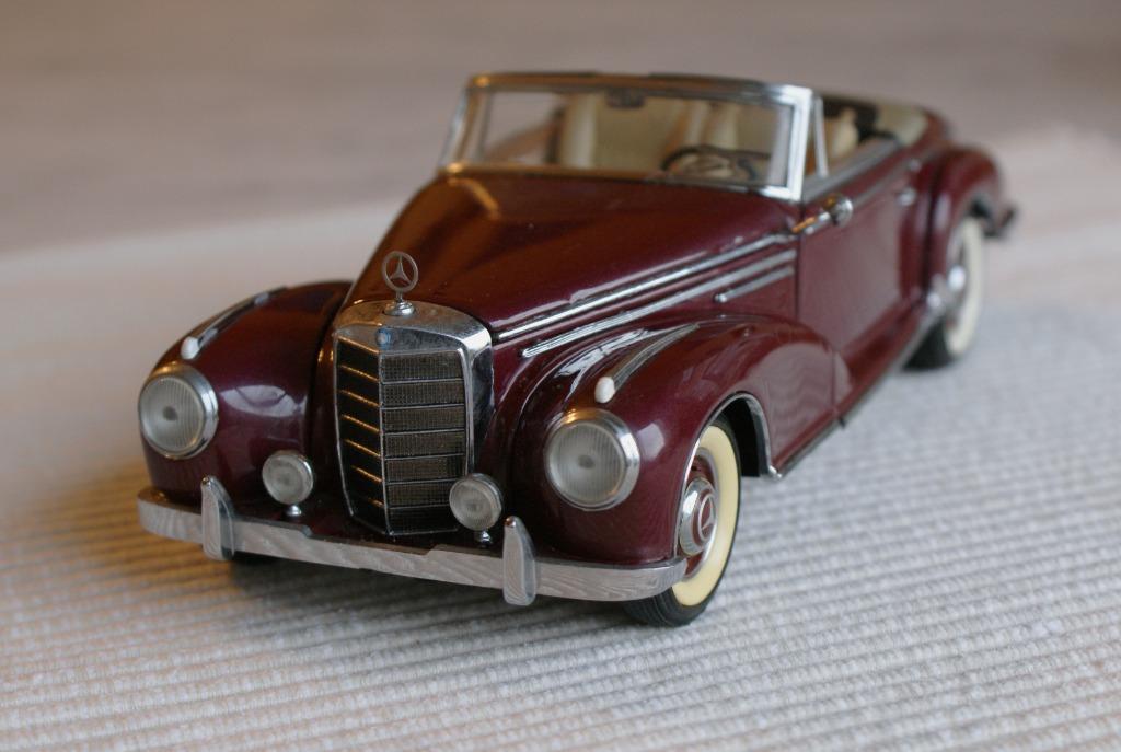 Mercedes 300SC, cabriolet, 1957, Franklin Mint 1:24, Hobby & Loisirs créatifs, Enlèvement ou Envoi, Comme neuf, Voiture, Autres marques