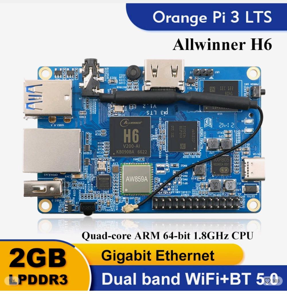 Mini pc Orange pi 3 lts : nieuw!!!!!!Met installatie/ box., Ophalen of Verzenden, Nieuw