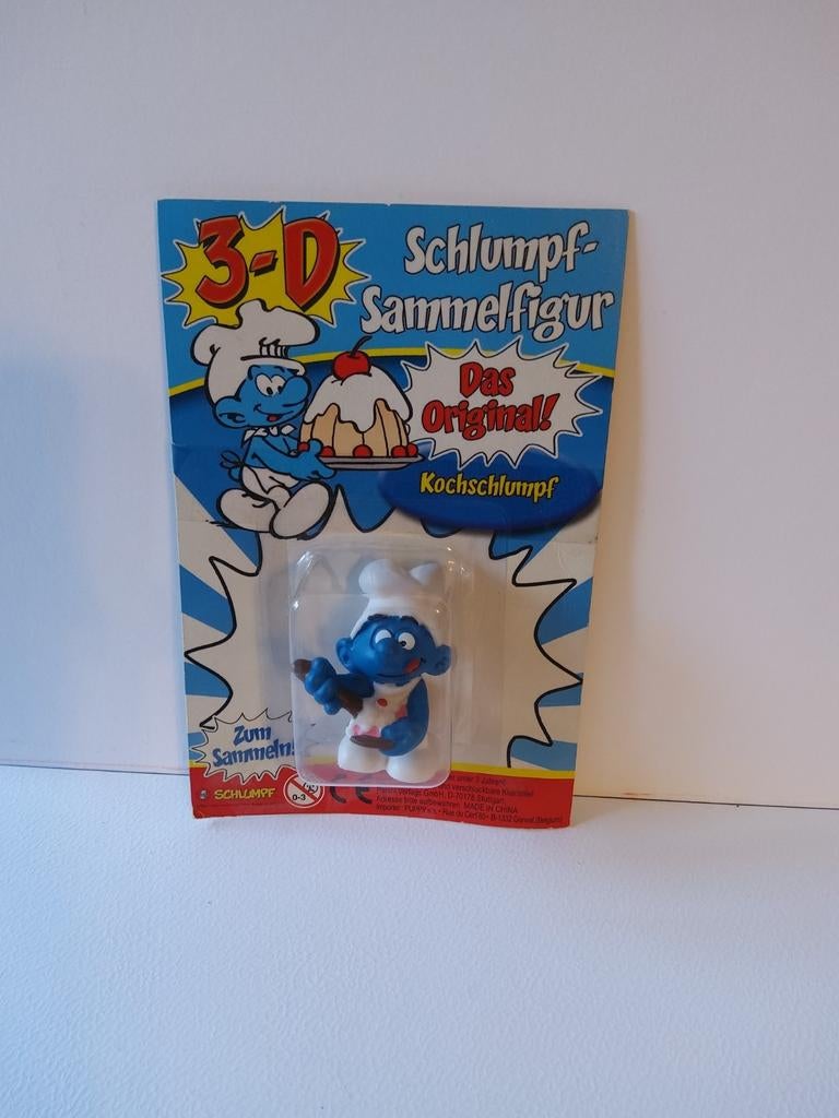 Schtroumpf Gourmand 3-D, Collections, Schtroumpfs, Enlèvement ou Envoi, Comme neuf, Schtroumpf Gourmand