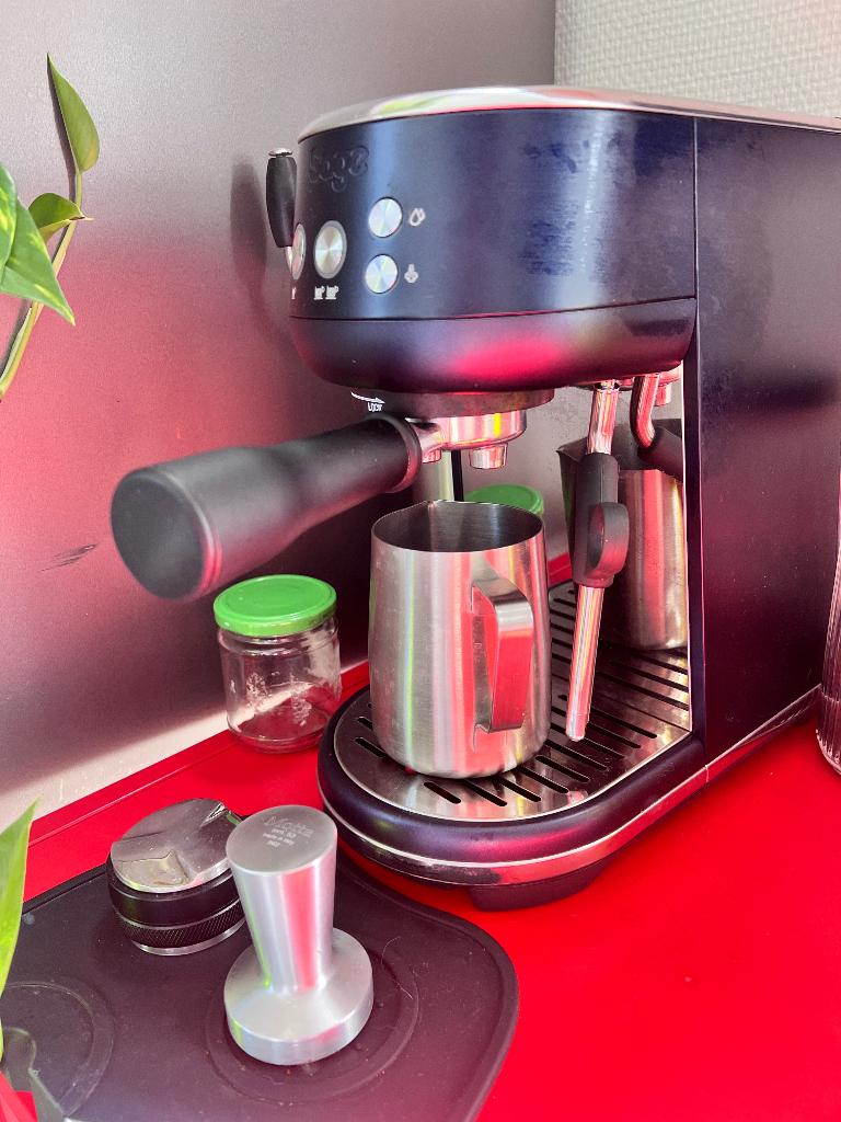 Sage bambino, Elektronische apparatuur, Koffiezetapparaten, Ophalen, Espresso apparaat, Gemalen koffie, Zo goed als nieuw