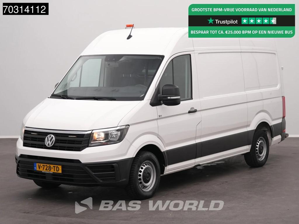 Volkswagen Crafter 140pk L3H3 Airco Cruise Camera Parkeersen, Auto's, Stof, Gebruikt, Euro 6, 4 cilinders