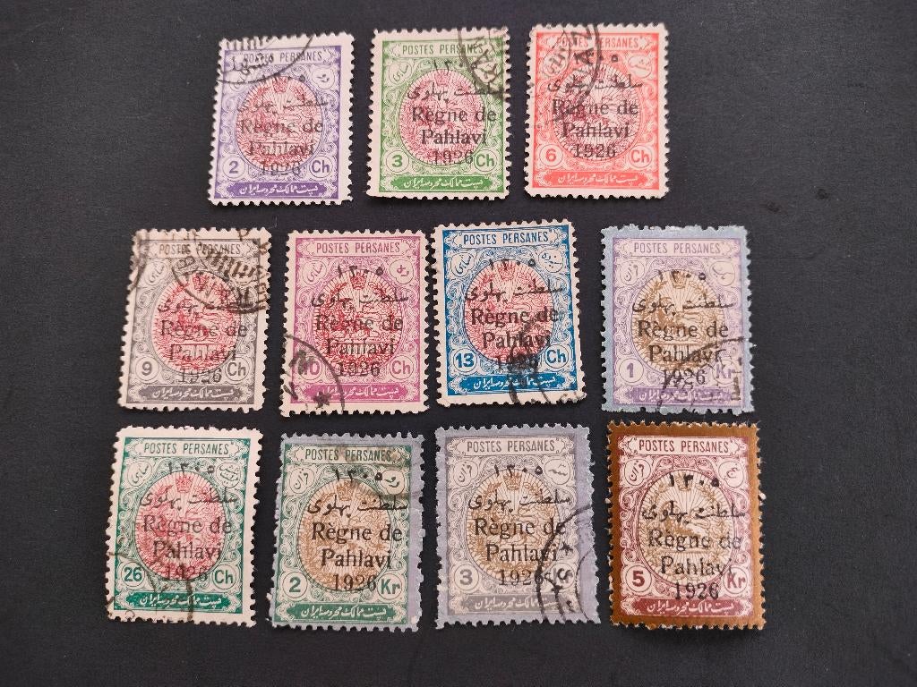 Iran - Perse 1926 - avec surcharge « Règne de Pahlavi », Timbres & Monnaies, Timbres | Asie, Envoi, Affranchi, Moyen-Orient