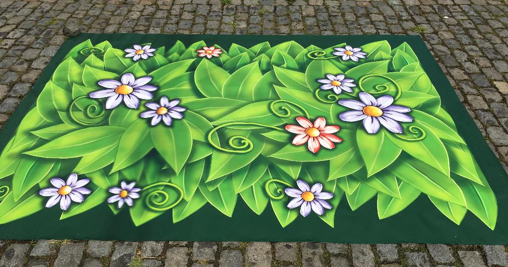 Geprint, decoratief vrachtwagenzeil / afdekzeil / bache, Jardin & Terrasse, Enlèvement, Neuf