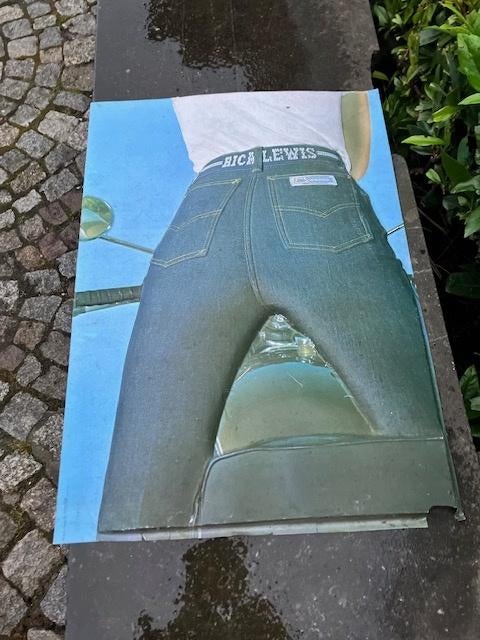 VINTAGE REKLAME RICA LEWIS WAARSCHIJNLIJK '70S, Ophalen of Verzenden, Huis en Inrichting