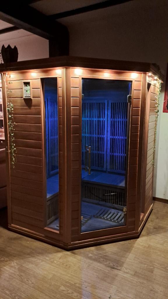 Sauna infrarouge de luxe - Comme neuf !, Sports & Fitness, Sauna, Enlèvement, Comme neuf, Infrarouge, Sauna complet