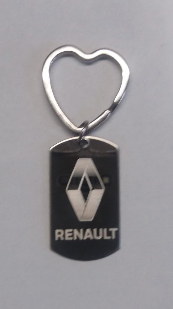Stalen sleutelhanger: RENAULT, Ophalen of Verzenden, Nieuw, Merk