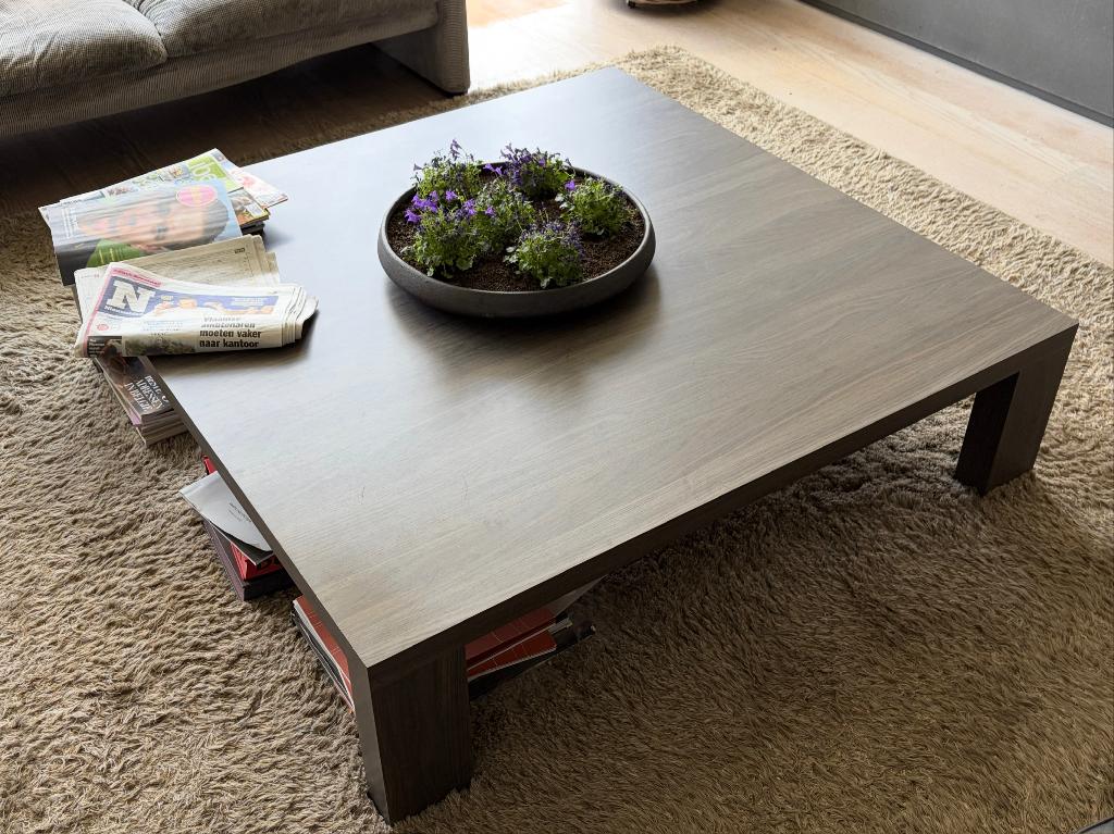 Table basse carrée+tables d'appoint, Maison & Meubles, Tables | Tables de salon, Enlèvement, Modern, Autres essences de bois, Carré