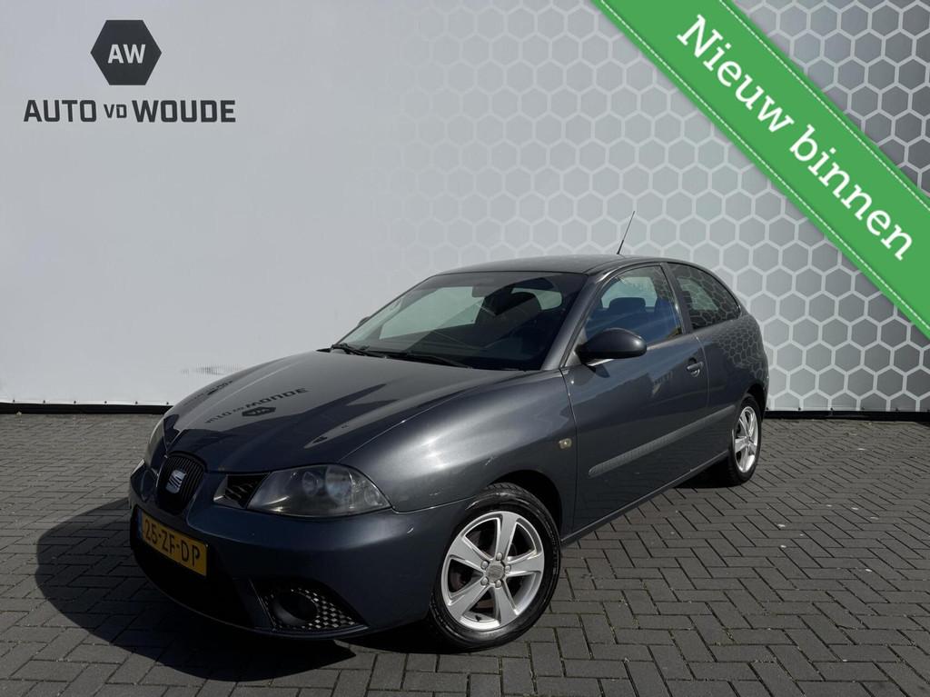 Seat Ibiza 1.6-16V Sportstyle FR bumper Airco Nieuwe APK, Voorwielaandrijving, Gebruikt, Zwart, 4 cilinders