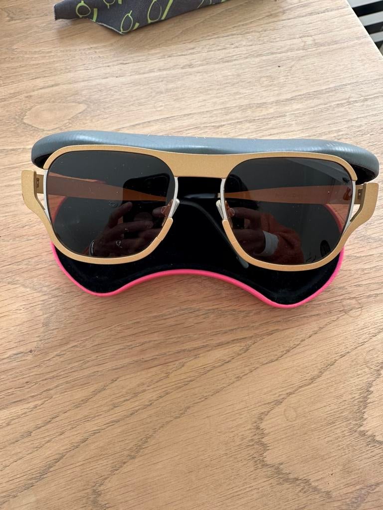 Zonnebril Theo plan, Verzenden, Zo goed als nieuw, Zonnebril