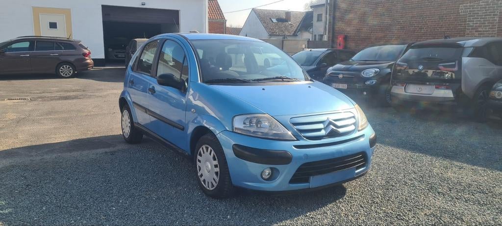 Citroën c3 1.1 essence 2007 180.000km airco, Auto's, Zwart, 4 cilinders, Blauw, Bedrijf