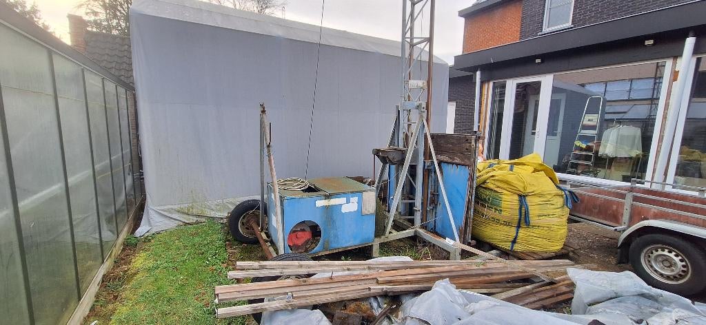 Bouwlift, Ophalen, Gebruikt, Bouwlift