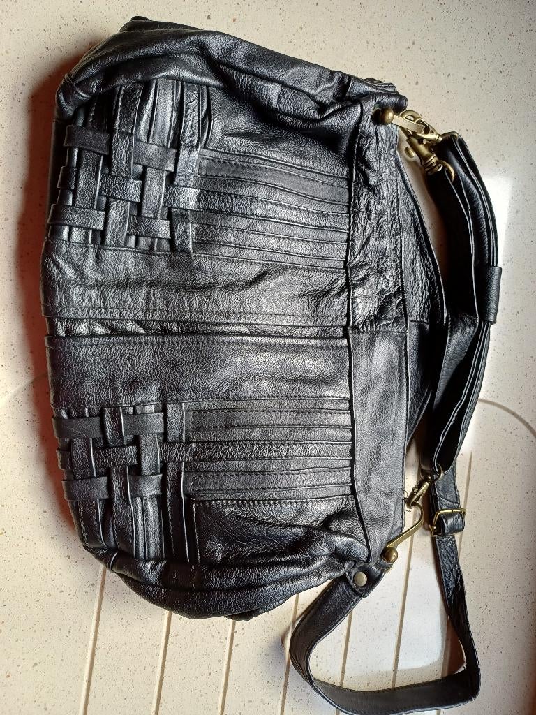 Lederen damestas, Ophalen of Verzenden, Gebruikt