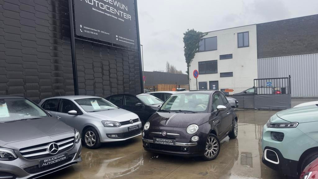 Fiat 500 1.2Benzine 2012 147.xxxkm Topstaat Garantie, Auto's, Fiat, Voorwielaandrijving, Stof, Zwart, Overige kleuren