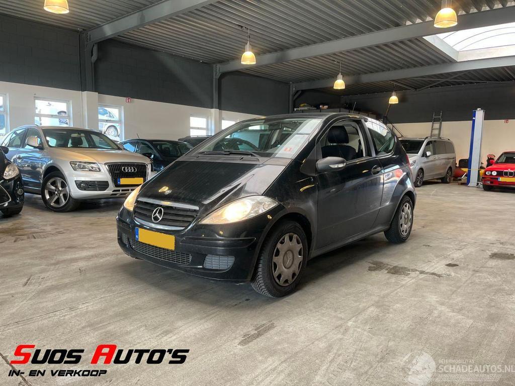 Mercedes-Benz A-Klasse 170 Classic NAP + APK! (bj 2006), Auto diversen, Ongevalwagen, Zwart, Mercedes-Benz, Handgeschakeld, Benzine