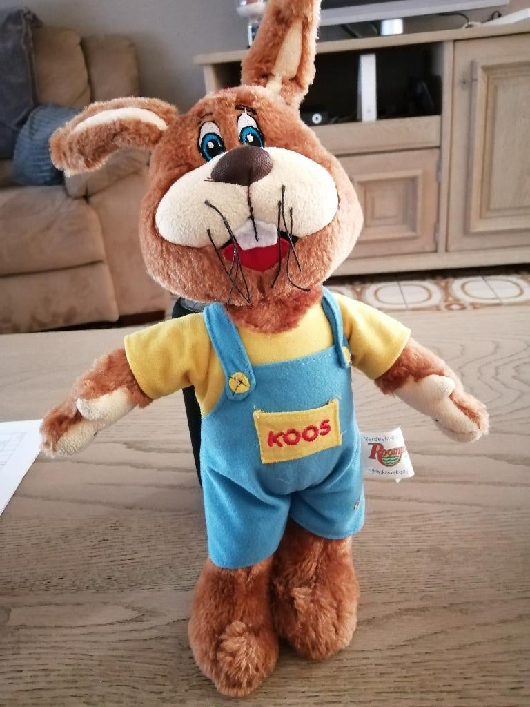 knuffel KOOS KONIJN, Kinderen en Baby's, Speelgoed | Knuffels en Pluche, Zo goed als nieuw, Konijn, Overige merken, Ophalen of Verzenden