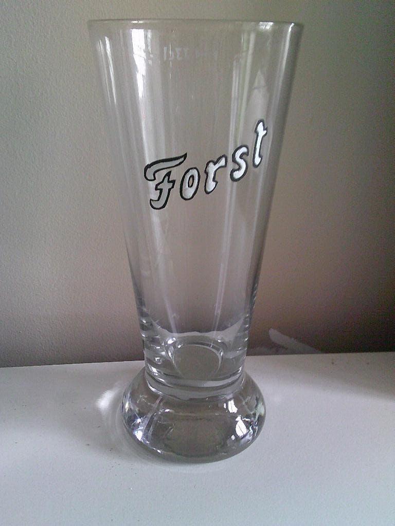 Bierglas Forst brij Wielemans uit Brussel ., Verzamelen, Ophalen of Verzenden