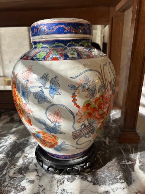 vase chinois oriental avec support, Antiquités & Art, Enlèvement