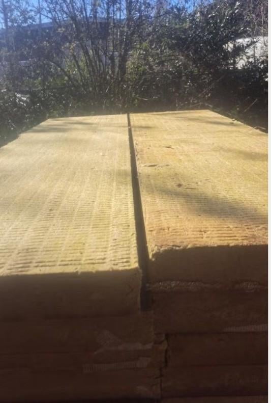 steenwol 10 cm harde persing, Doe-het-zelf en Bouw, Isolatie en Afdichting, Ophalen, Gebruikt, Dakisolatie, Steenwol