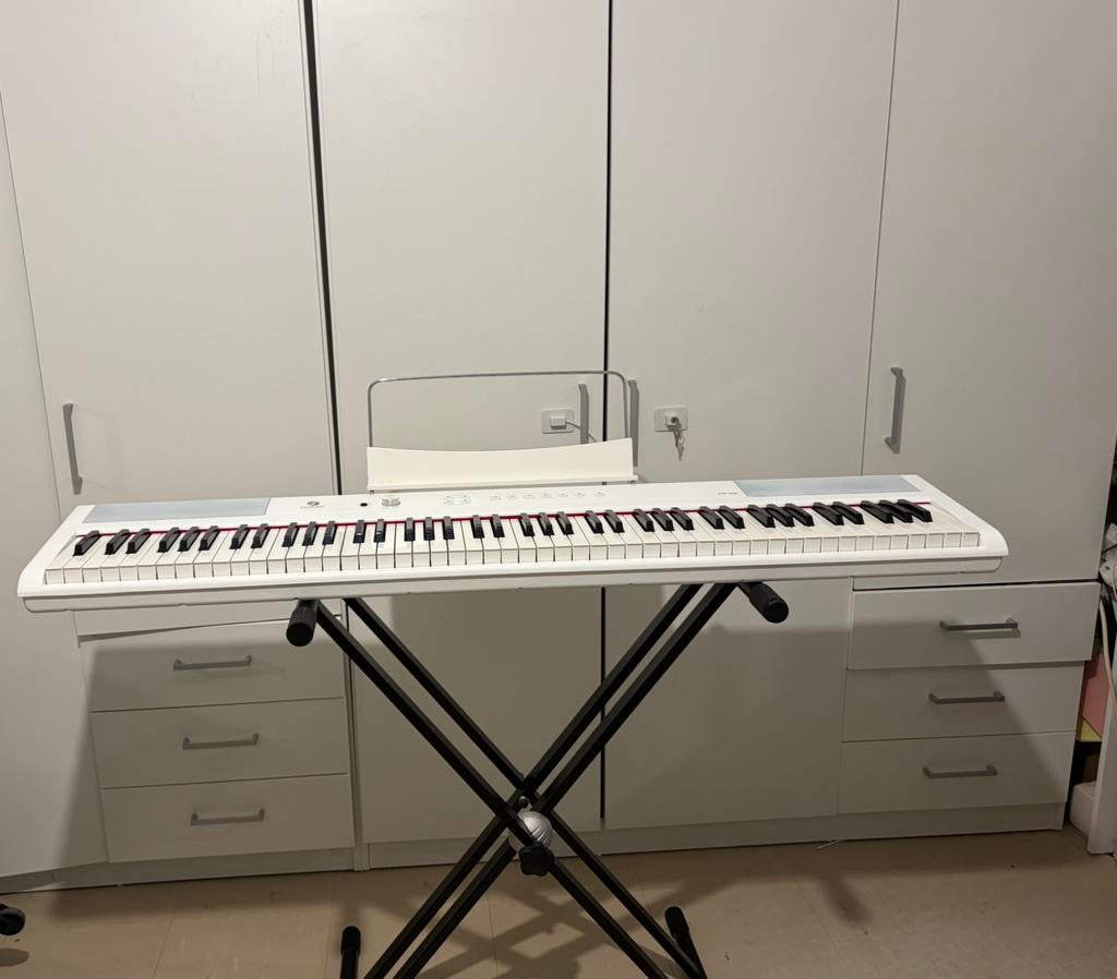 Digitale piano fazley 200, Ophalen, Wit, Digitaal, Zo goed als nieuw