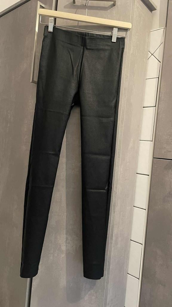 NIEUWE ZWARTE GEWAXTE LEGGING S, Legging, Maat 36/38 (S), Zwart, Nieuw