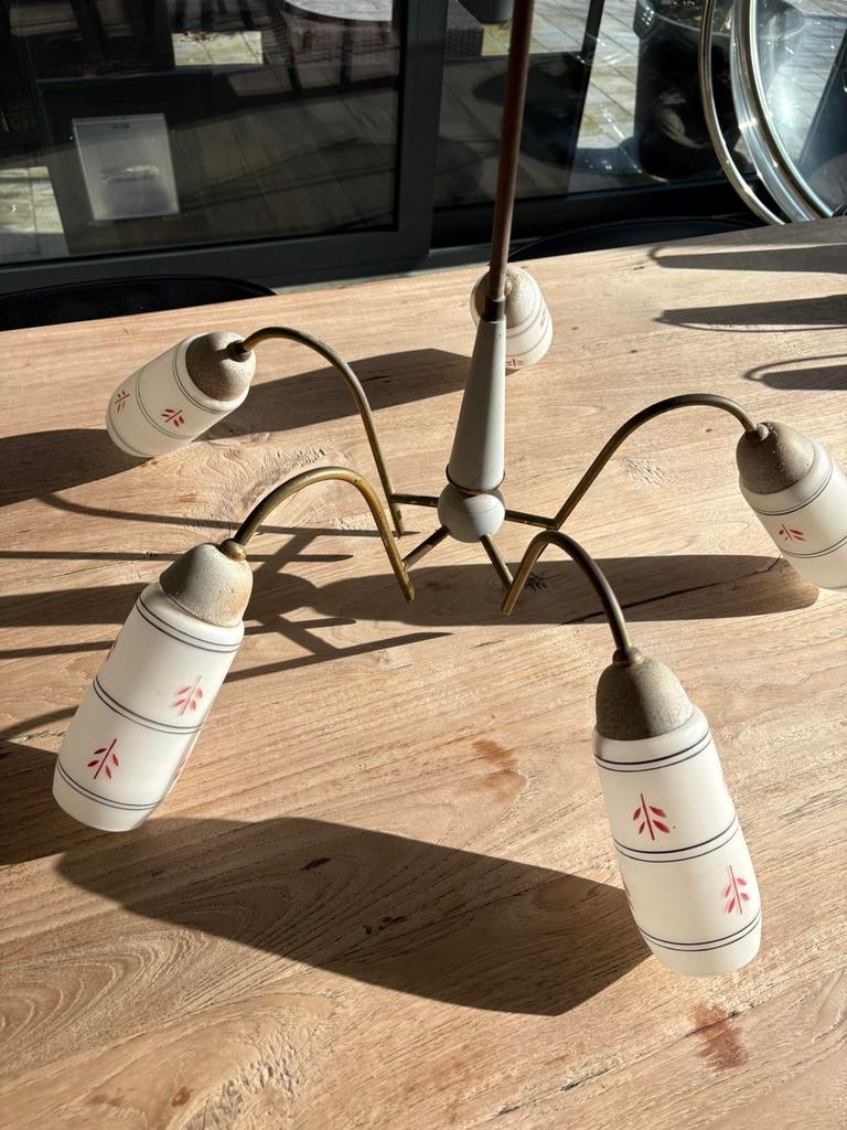 Vintage mid-century luster ‘sputnik / spider’ retro 50 á 60., Enlèvement ou Envoi, Comme neuf