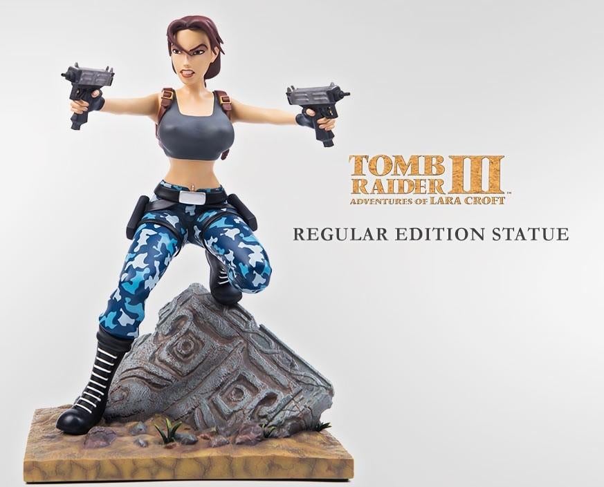 Statuette figurine Lara Croft Tomb Raider Gaming Heads, Verzamelen, Beelden en Beeldjes, Ophalen of Verzenden