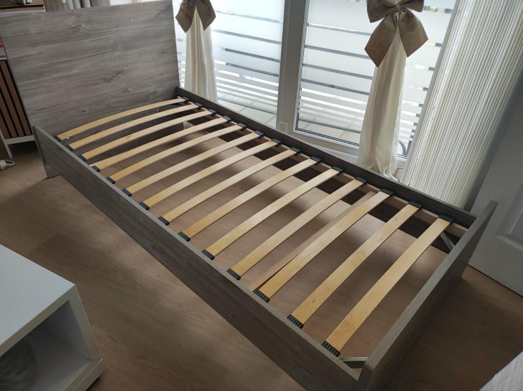 Lit 1 personne + sommier, Enlèvement, Bois