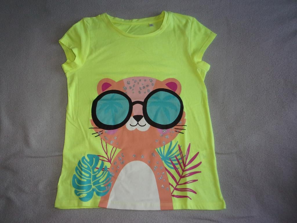 Leuke meisjes t - shirt. Maat 140, C&A, Meisje, Ophalen of Verzenden, Zo goed als nieuw