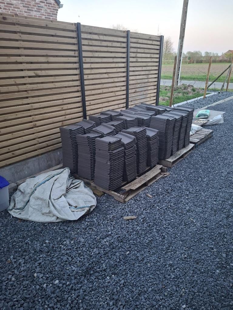 Pottelberg 44 stormpan blauw gesmoord MEER DAN 40 % KORTING!, Doe-het-zelf en Bouw, Dakpannen en Dakbedekking, Nieuw, Dakpannen