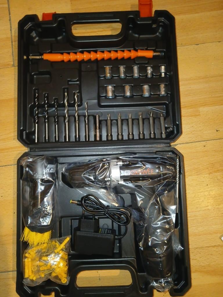 Coffret Perceuse-Visseuse Sans Fil GOXAWEE 12V, Bricolage & Construction, Outillage | Foreuses, Neuf, Perceuse, Moins de 400 watts