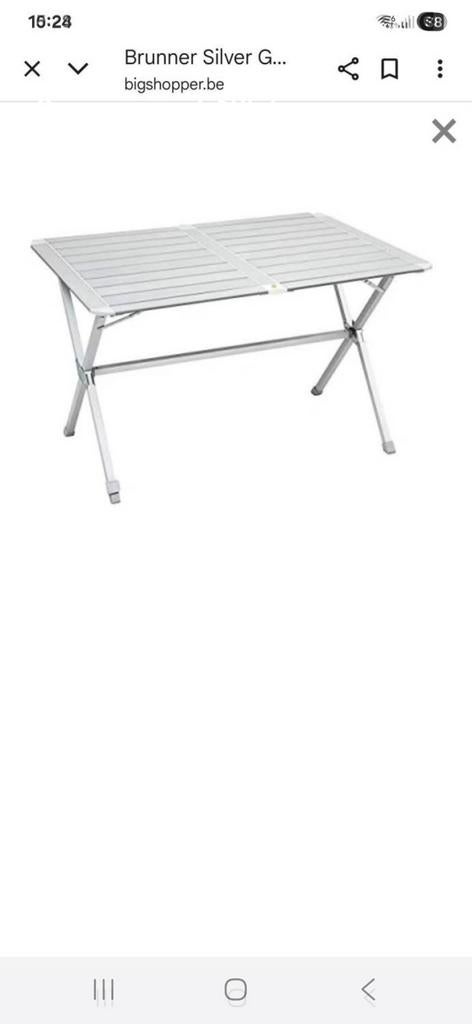 Av 4 chaise plus grand  table  pliante aluminiu camping-car, Enlèvement, Comme neuf, Accessoire de mobilier de camping