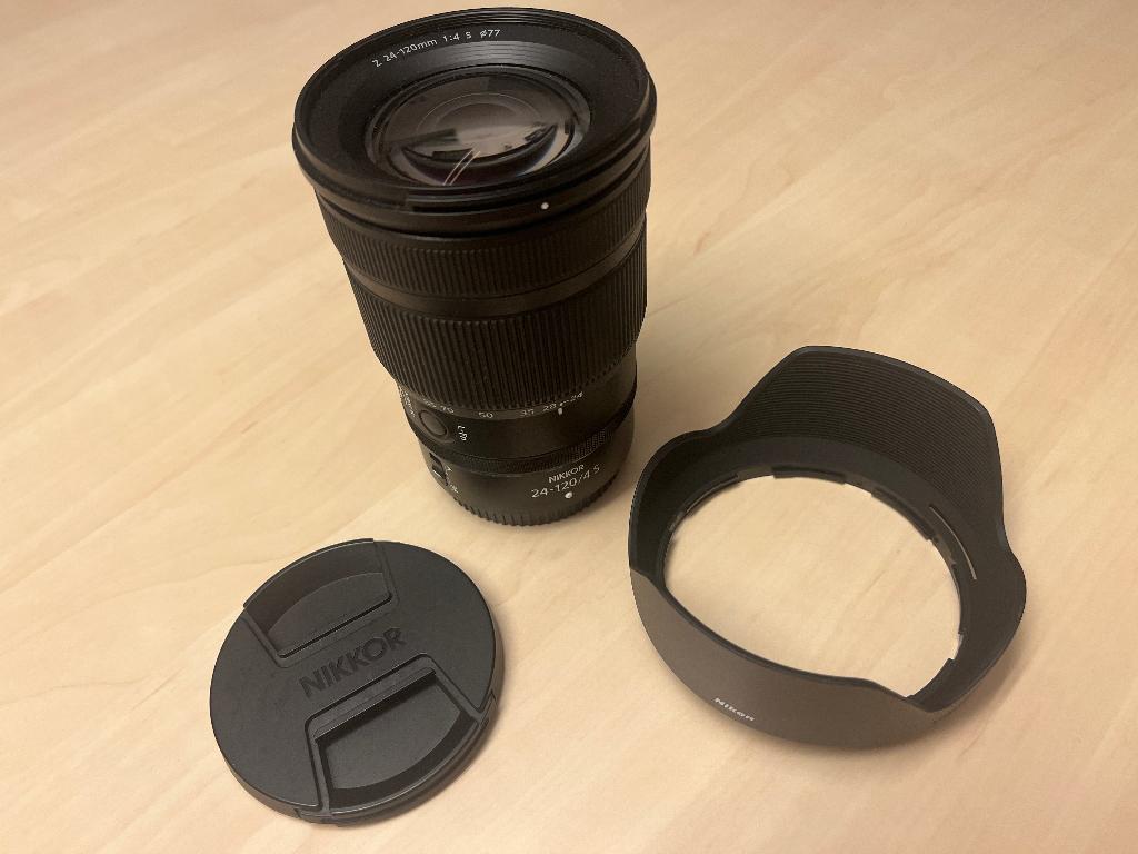 Nikon Z 24-120/4 S zoomlens   (3x gebruikt), Audio, Tv en Foto, Foto | Lenzen en Objectieven, Zo goed als nieuw, Standaardlens