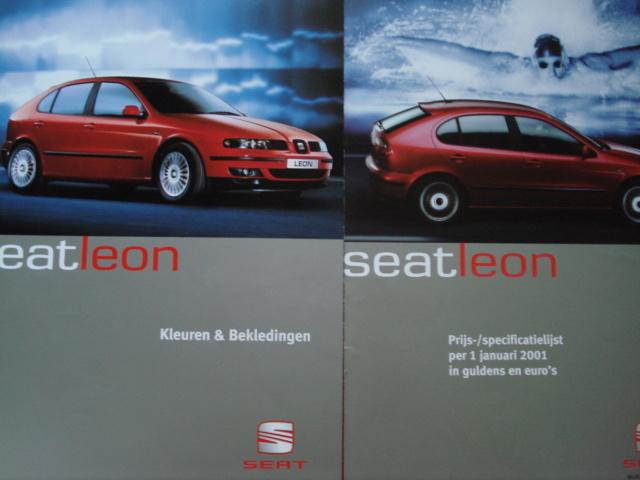 SEAT Leon 2001 Brochure Catalogue Prospekt LOT van 2, Envoi, Utilisé, Volkswagen