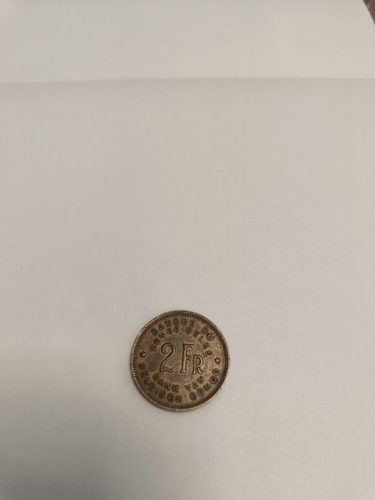 Bank Belgisch Congo 1947  2 frank, Ophalen