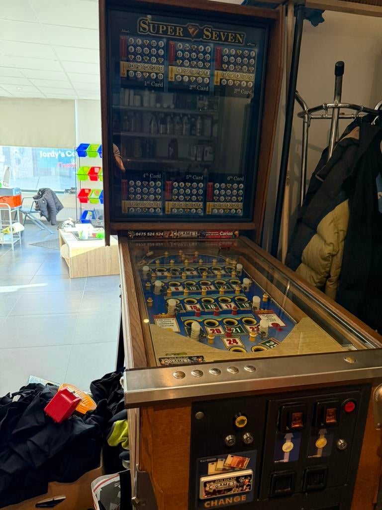 Bingo super 7, Verzamelen, Automaten | Gokkasten en Fruitautomaten, Ophalen, Met sleutels