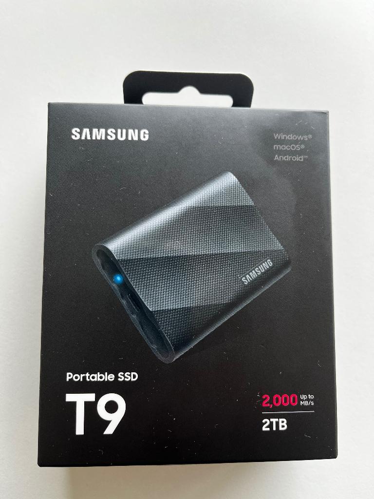 SAMSUNG T9 - 2TB - BLACK -NEW - STILL SEALED!, Informatique & Logiciels, Disques durs, Neuf, 2TB, SSD, Enlèvement